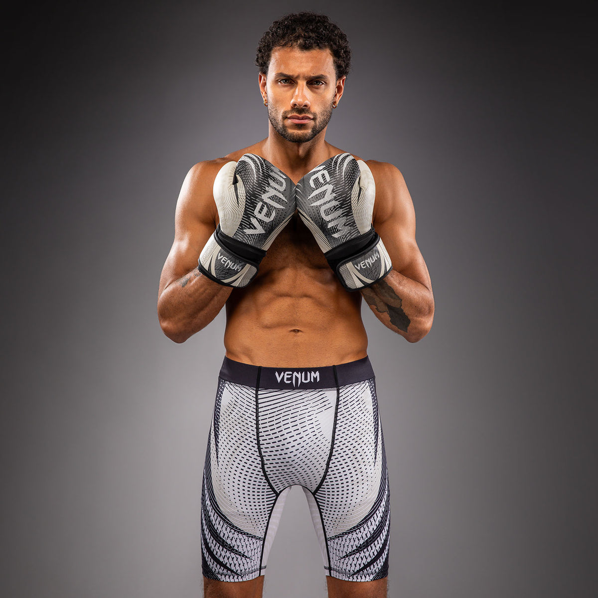 Short de Compression Venum Galactic 3.0 - Blanc Cassé/Noir - product-type_Shorts de compression