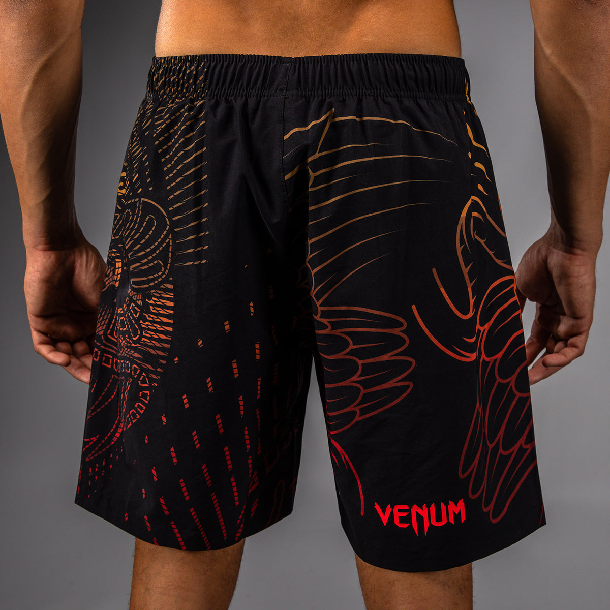 Short d'Entraînement Venum Quetzal Fury - Noir/Rouge Fury/Mandarine - product-type_Shorts de training