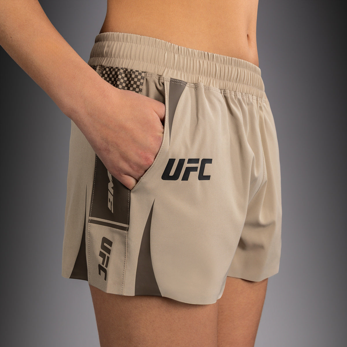 Short Technique pour Femme Venum UFC Unity by Venum Authentic Fight Week - Sable - product-type_Shorts de training