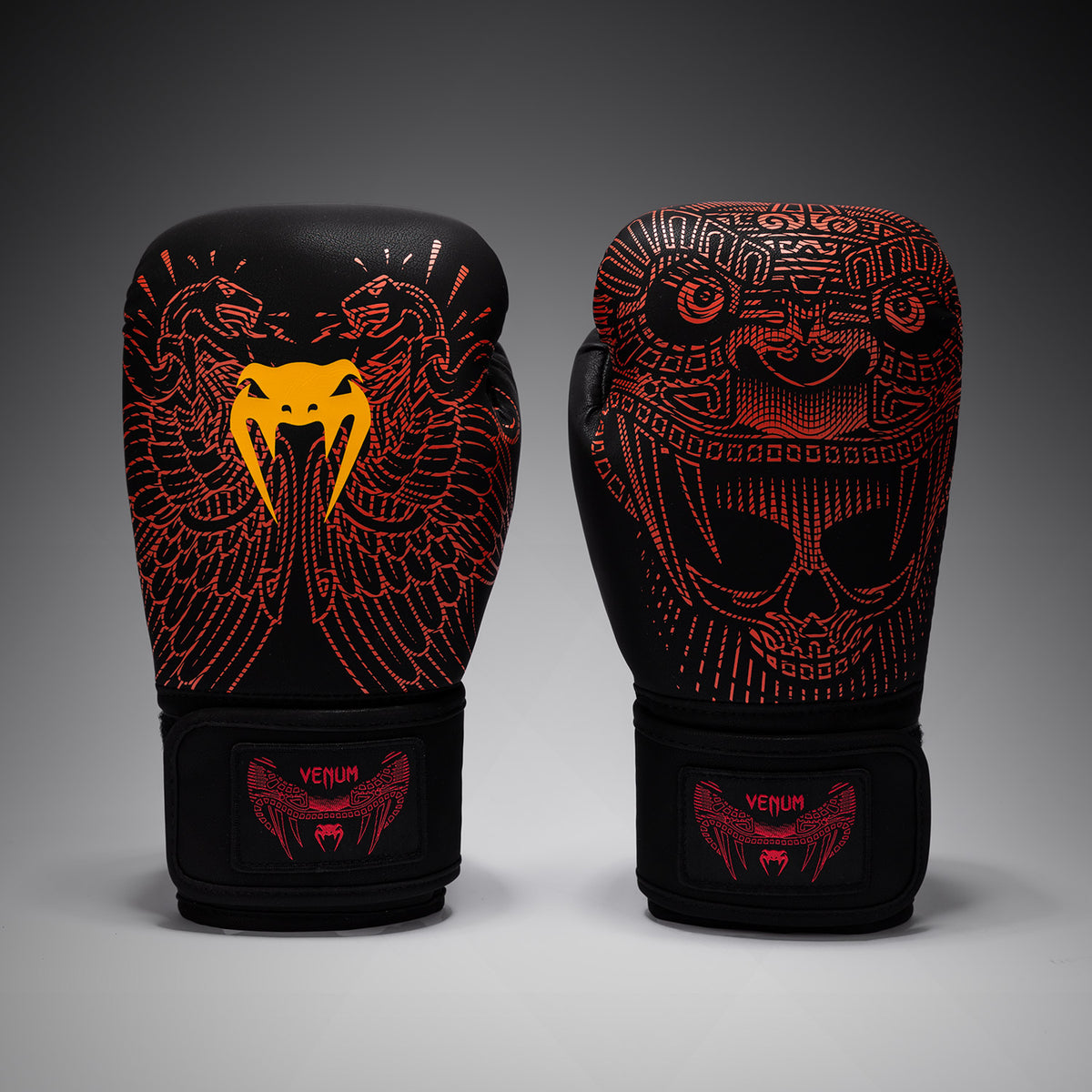 Gants de Boxe Venum Quetzal Fury - Noir/Rouge Fury/Mandarine - product-type_Gants de boxe