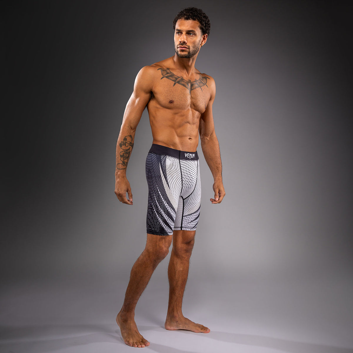 Short de Compression Venum Galactic 3.0 - Blanc Cassé/Noir - product-type_Shorts de compression