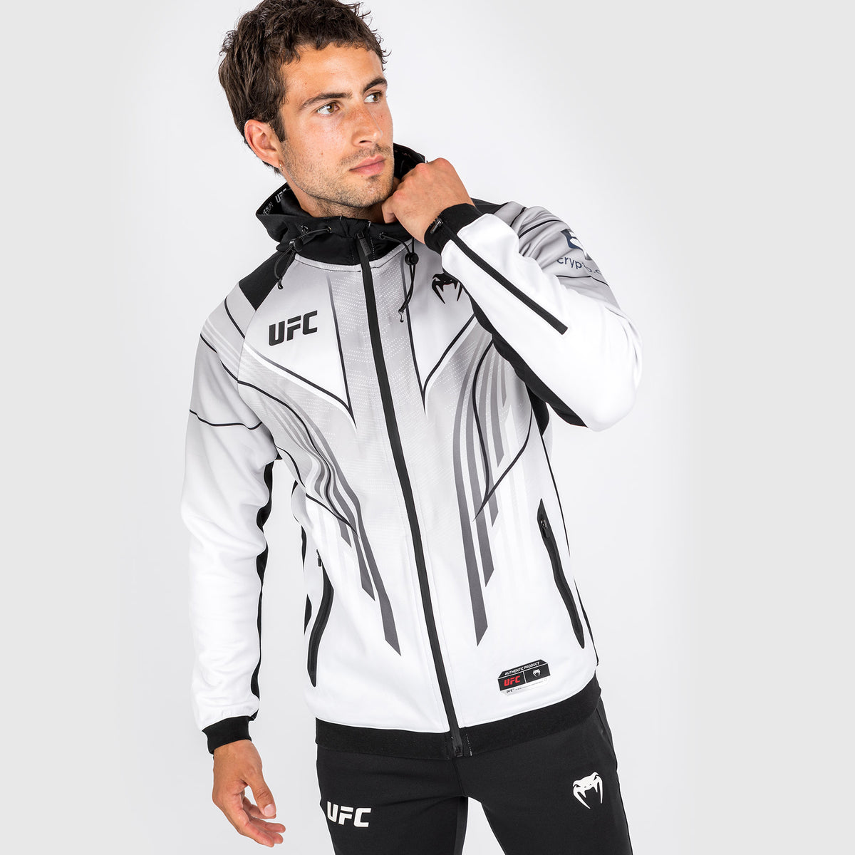 Sweat à capuche Walkout UFC Venum Authentic Fight Night 2.0 pour homme - Blanc - product-type_Vestes