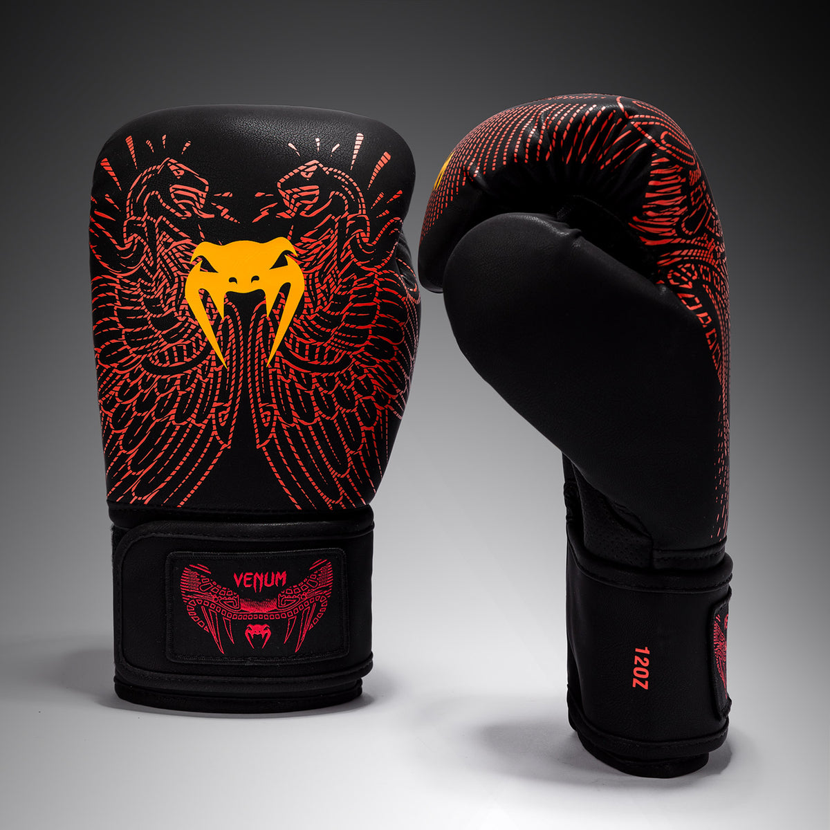 Gants de Boxe Venum Quetzal Fury - Noir/Rouge Fury/Mandarine - product-type_Gants de boxe
