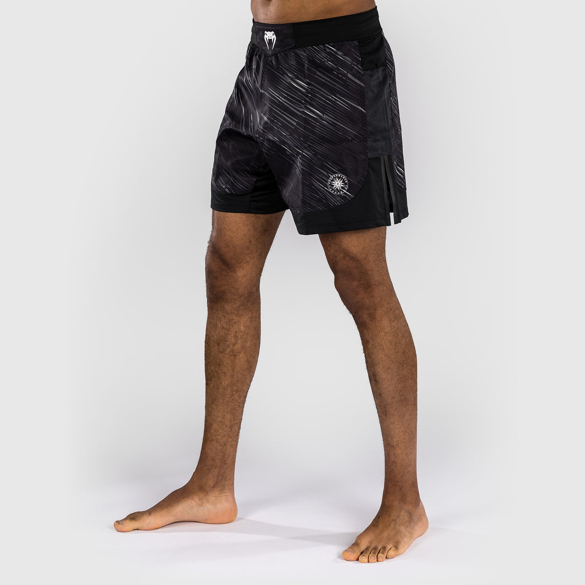 Short de combat Venum Rapid - Noir/Gris Orage - product-type_Shorts de MMA