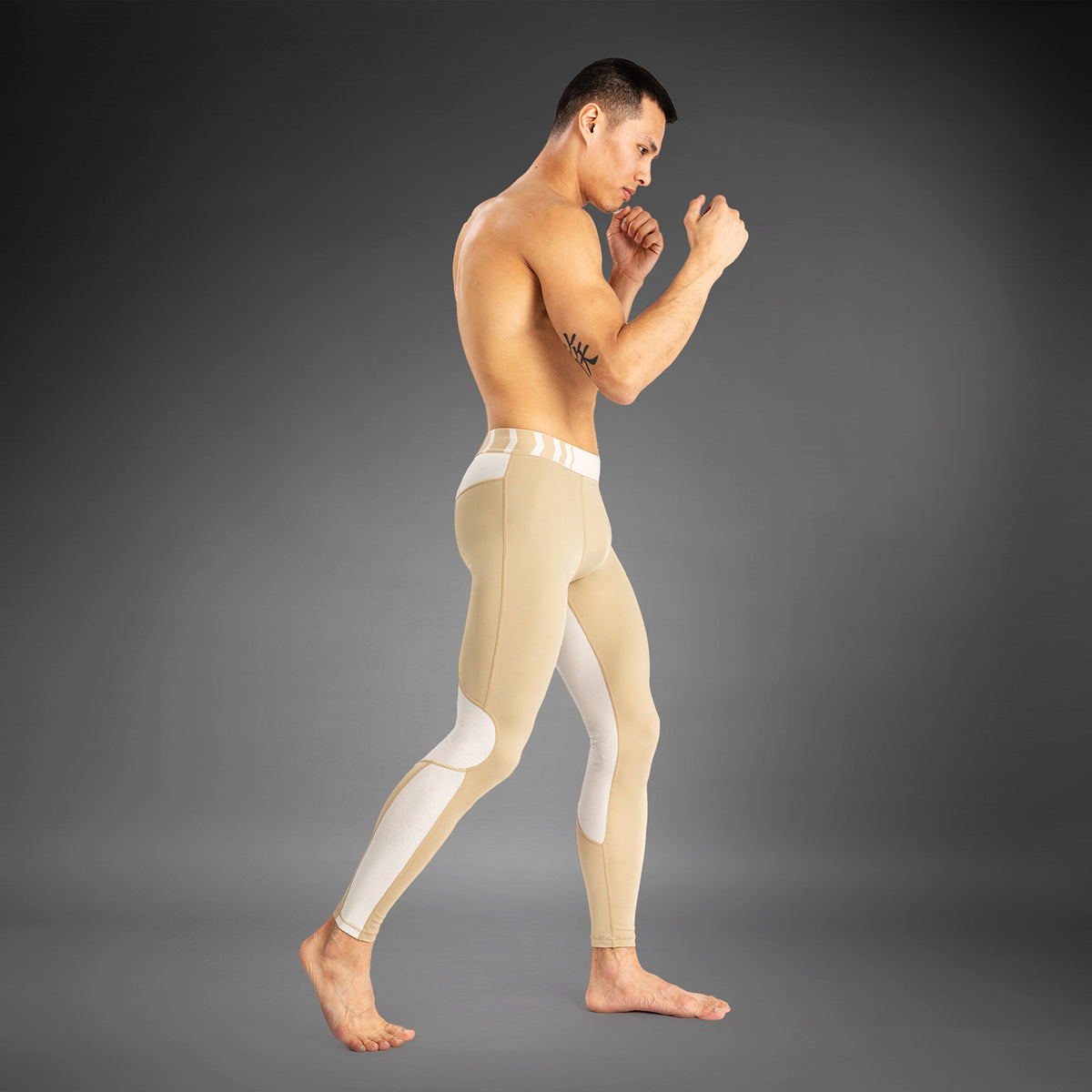 Pantalon de Compression pour Hommes Venum Tempest - Beige/Sable - product-type_Pantalons de Compression