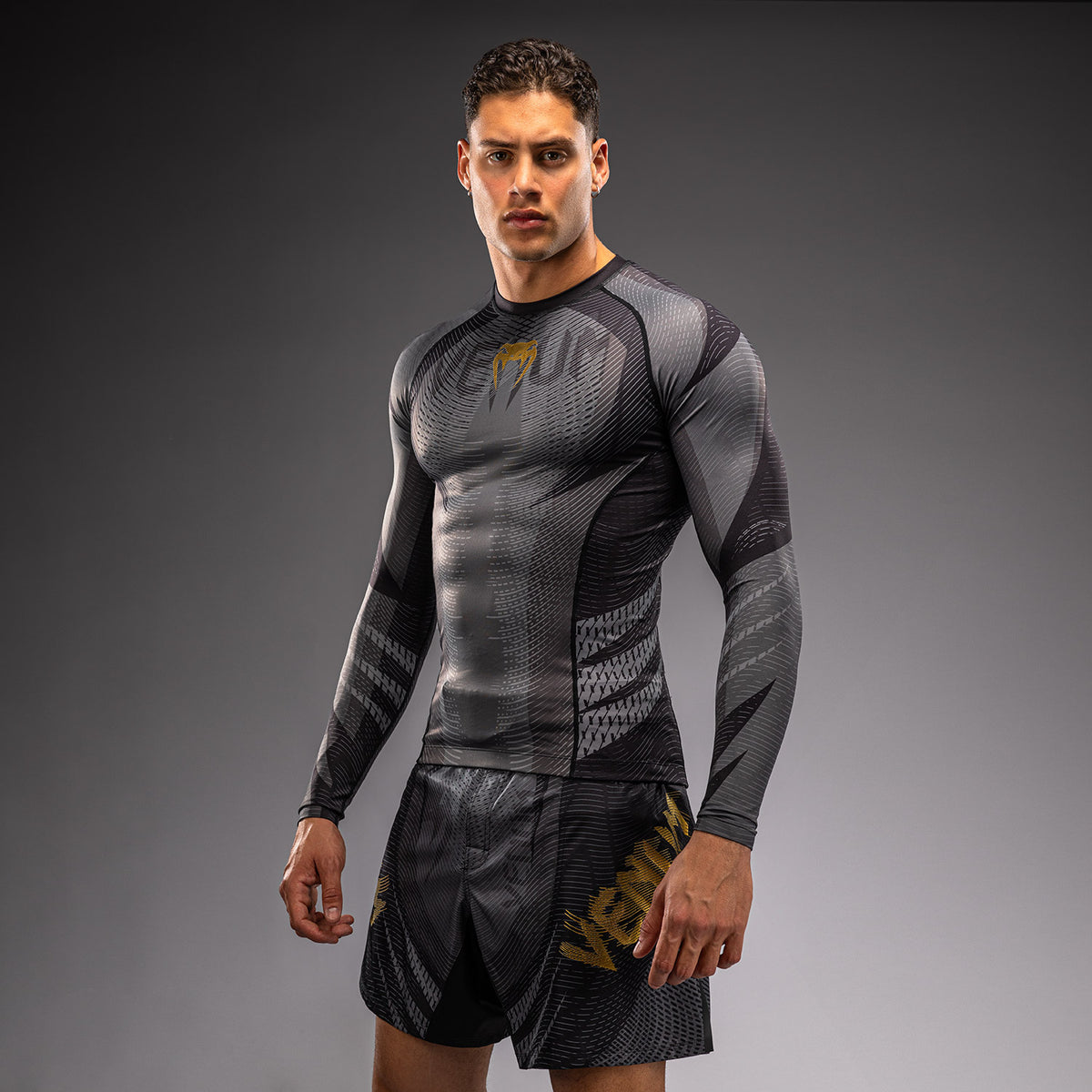 Rashguard à Manches Longues Venum Galactic 3.0 - Noir/Or - product-type_T-Shirts de Compression