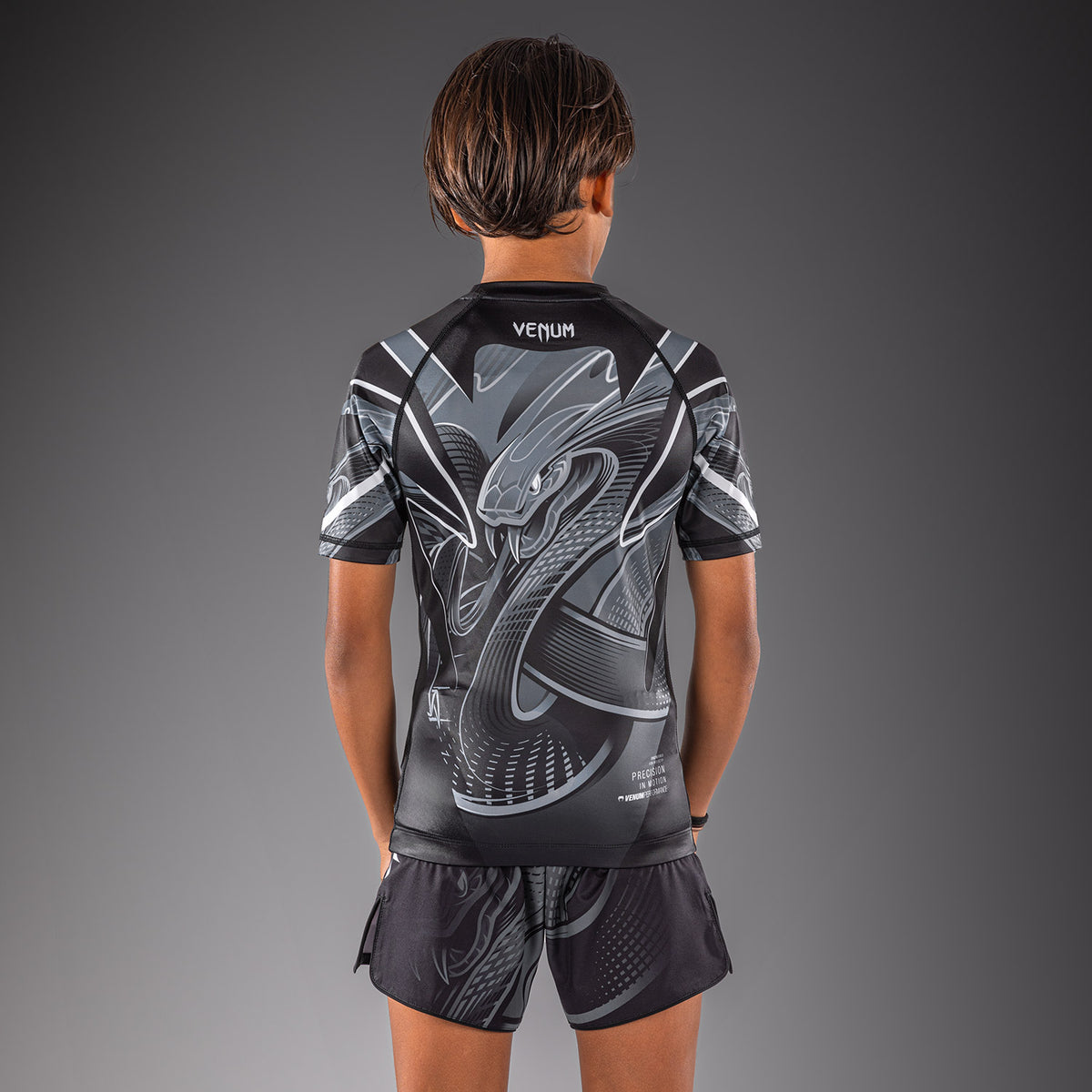 Rashguard manches courtes Pour Enfant Venum Crimson Viper 2.0 - Noir/Gris - product-type_T-Shirts de Compression