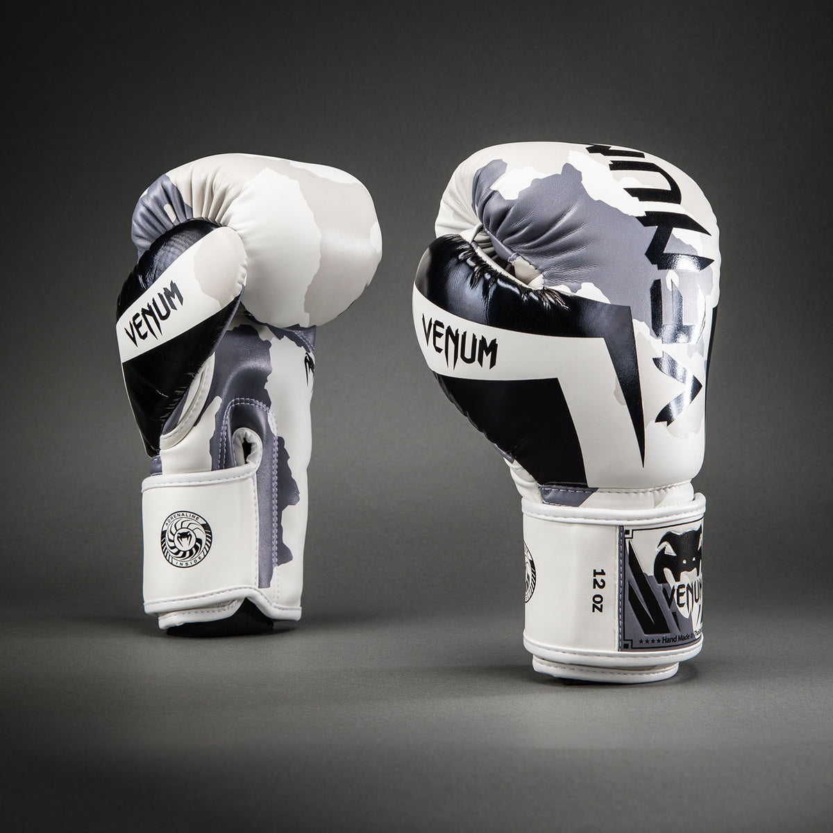 Gants de Boxe Venum Elite Camo - Blanc/Gris Clair