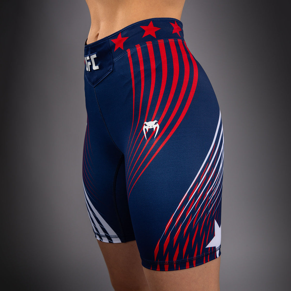Official UFC Freedom 250 by Venum Authentic Short Vale Tudo coupe longue pour femme - Bleu - product-type_Shorts de compression