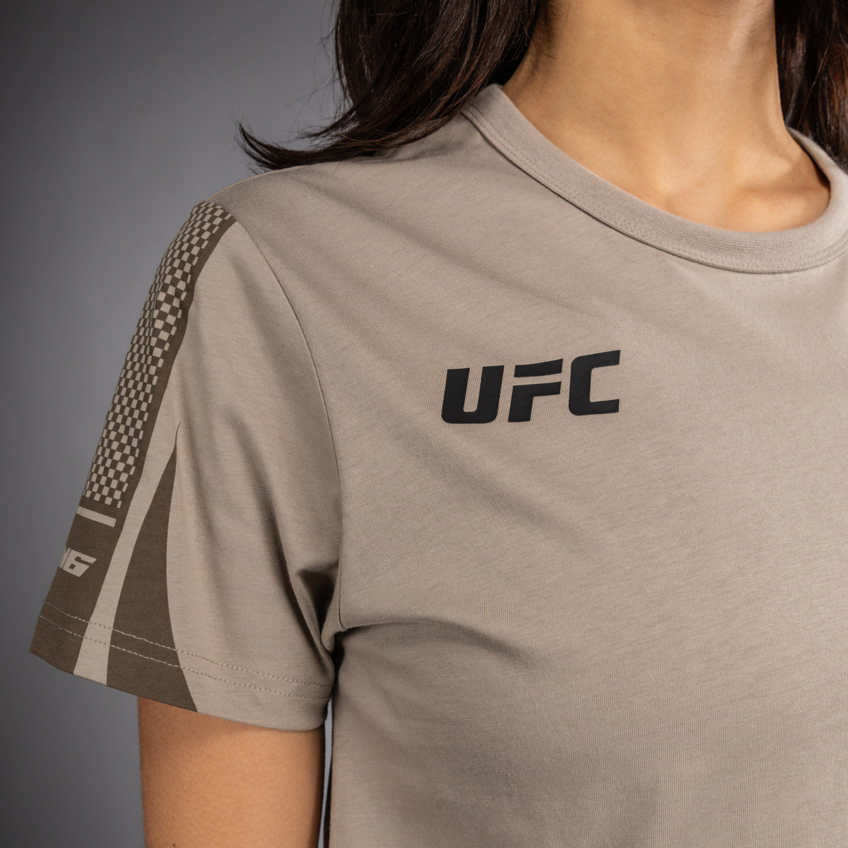 T-shirt à Manches Courtes pour Femme Venum UFC Unity by Venum Authentic Fight Week - Sable - product-type_T-Shirts