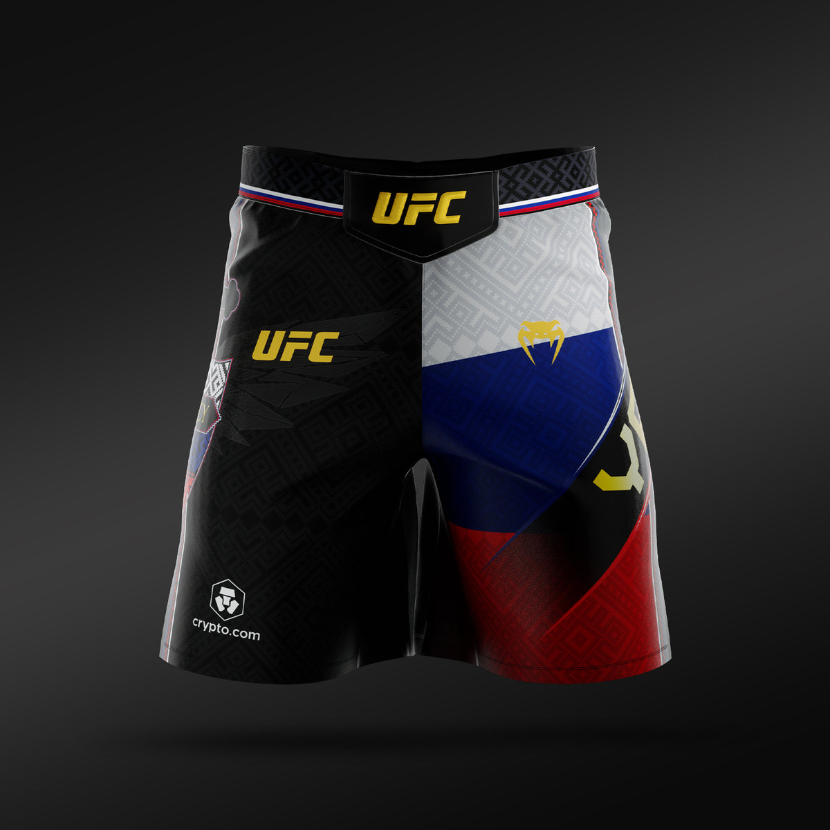 Short de Combat Petr Yan pour Homme Coupe Longue Venum UFC Unrivaled by Venum – Noir - product-type_Shorts de MMA