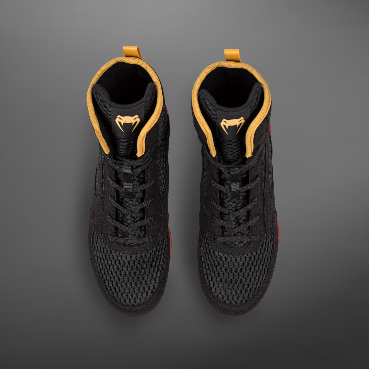 Chaussures de boxe Venum Contender - Noir/Or/Rouge - product-type_Chaussures de boxe