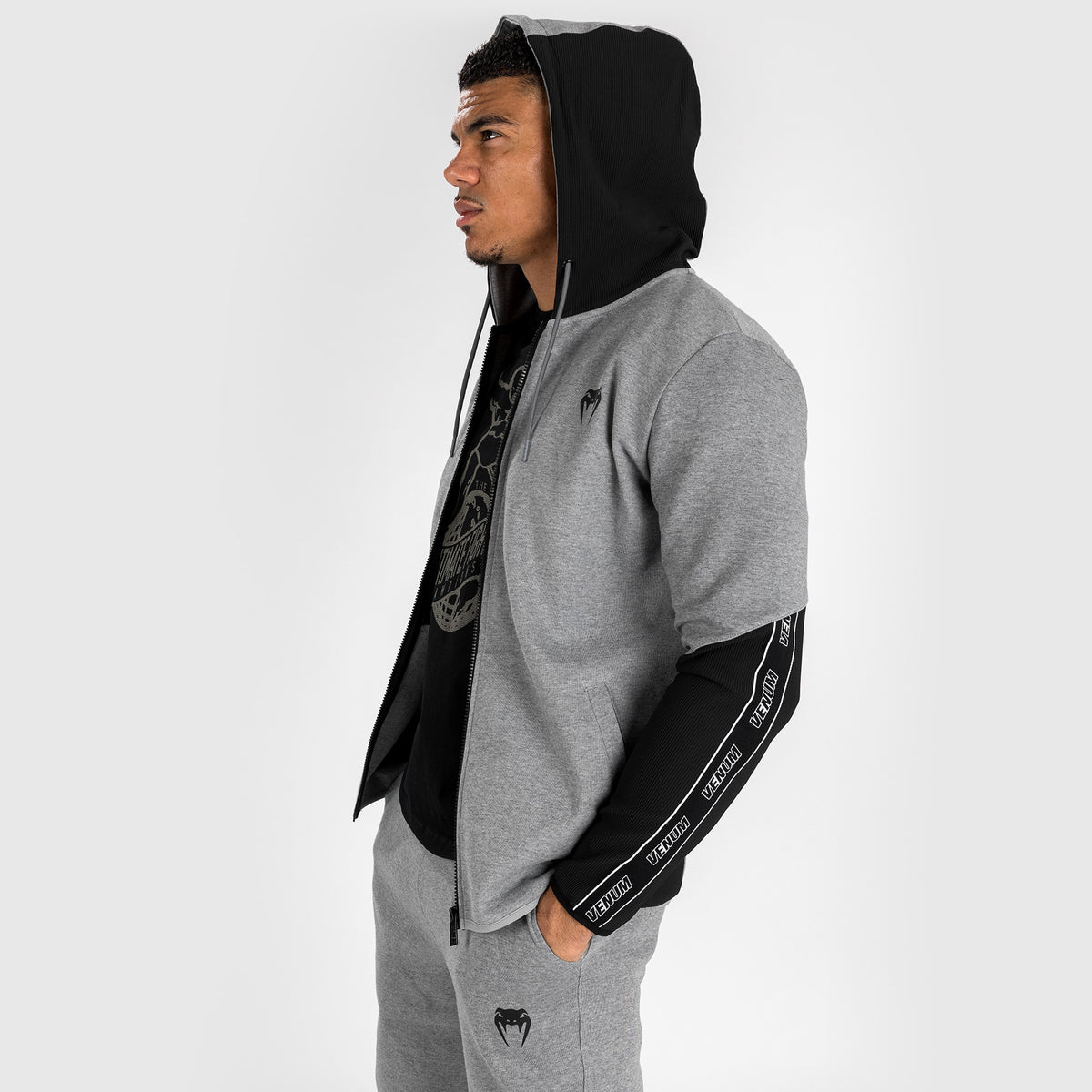 Sweat à capuche pour Hommes Venum Contender 4.0 - Gris chiné/Noir - product-type_Vestes
