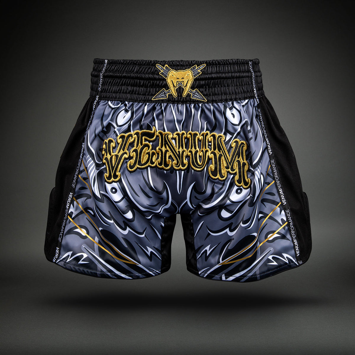 Short de Muay Thaï Venum Wolf Atak – Noir/Gris - product-type_Shorts de Muay Thai