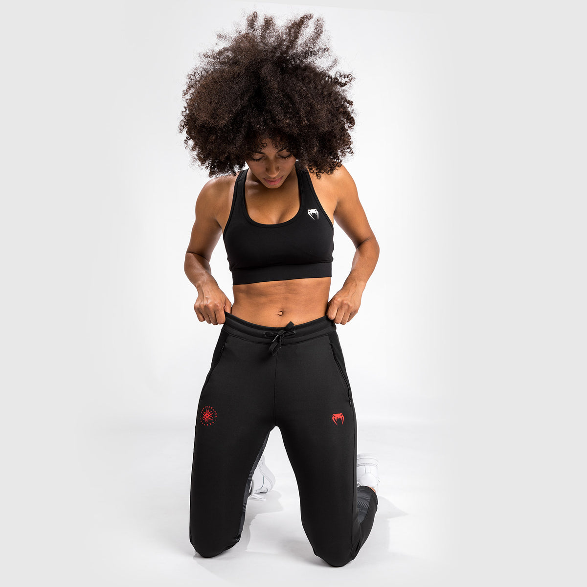 Pantalon de Jogging Venum Phantom - Pour Femmes - Noir/Rouge - product-type_Pantalons de jogging
