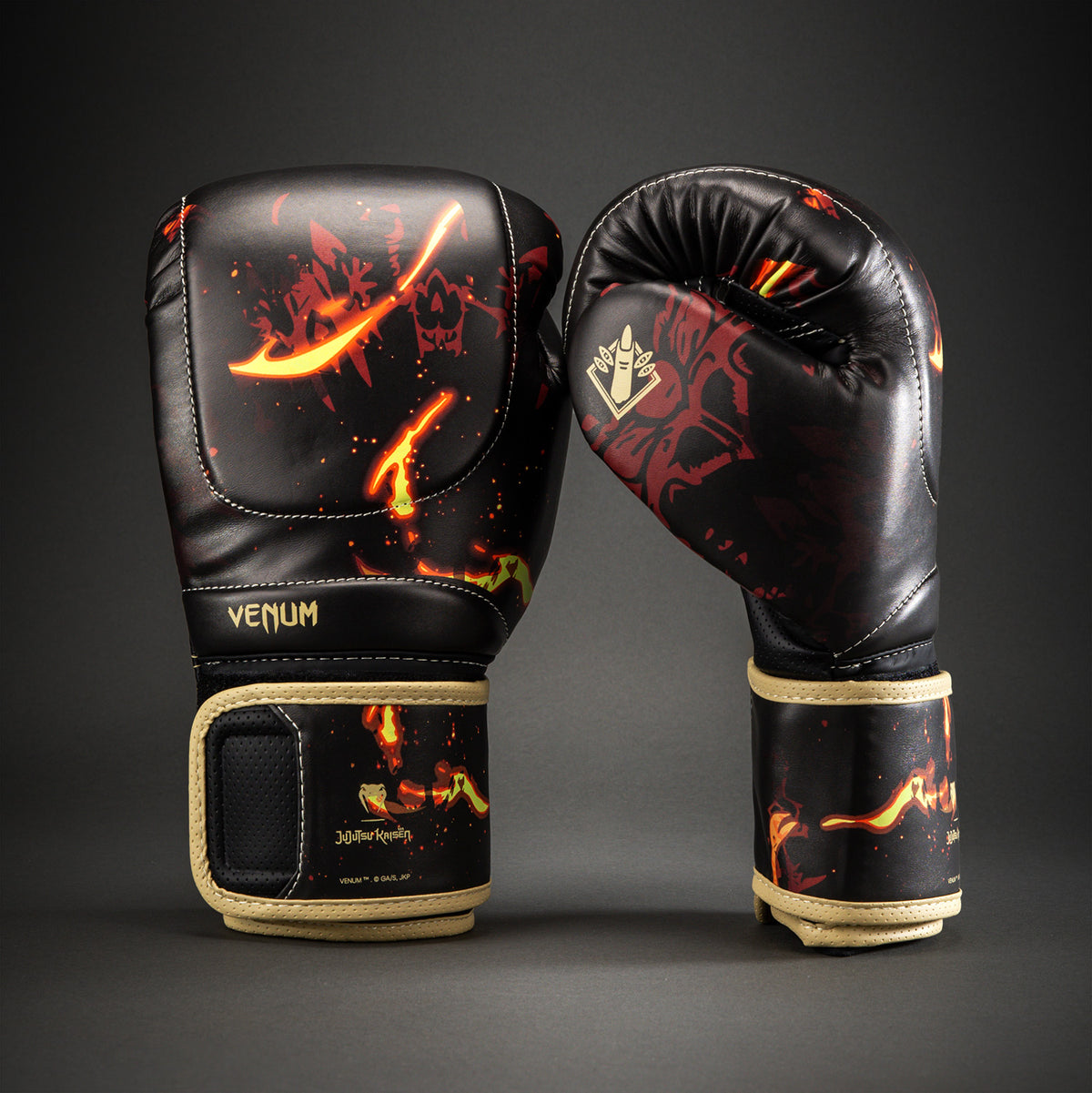 Gants de boxe Sukuna Jujutsu Kaisen x Venum – Noir/Beige