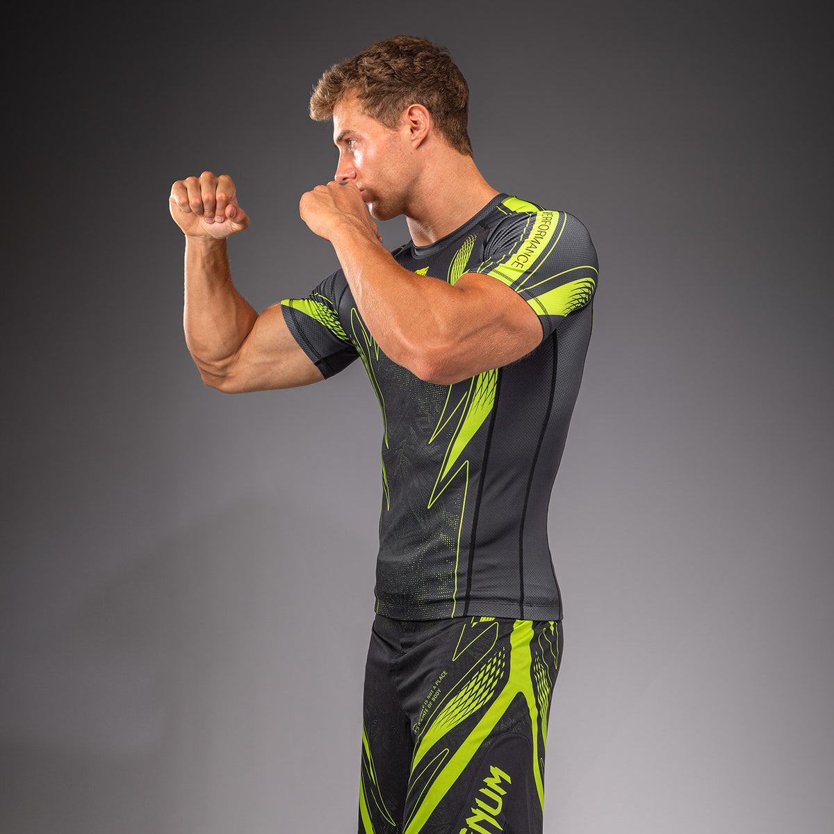Rashguard à manches courtes Venum Amazonia Reborn - Noir/Vert - product-type_T-Shirts de Compression
