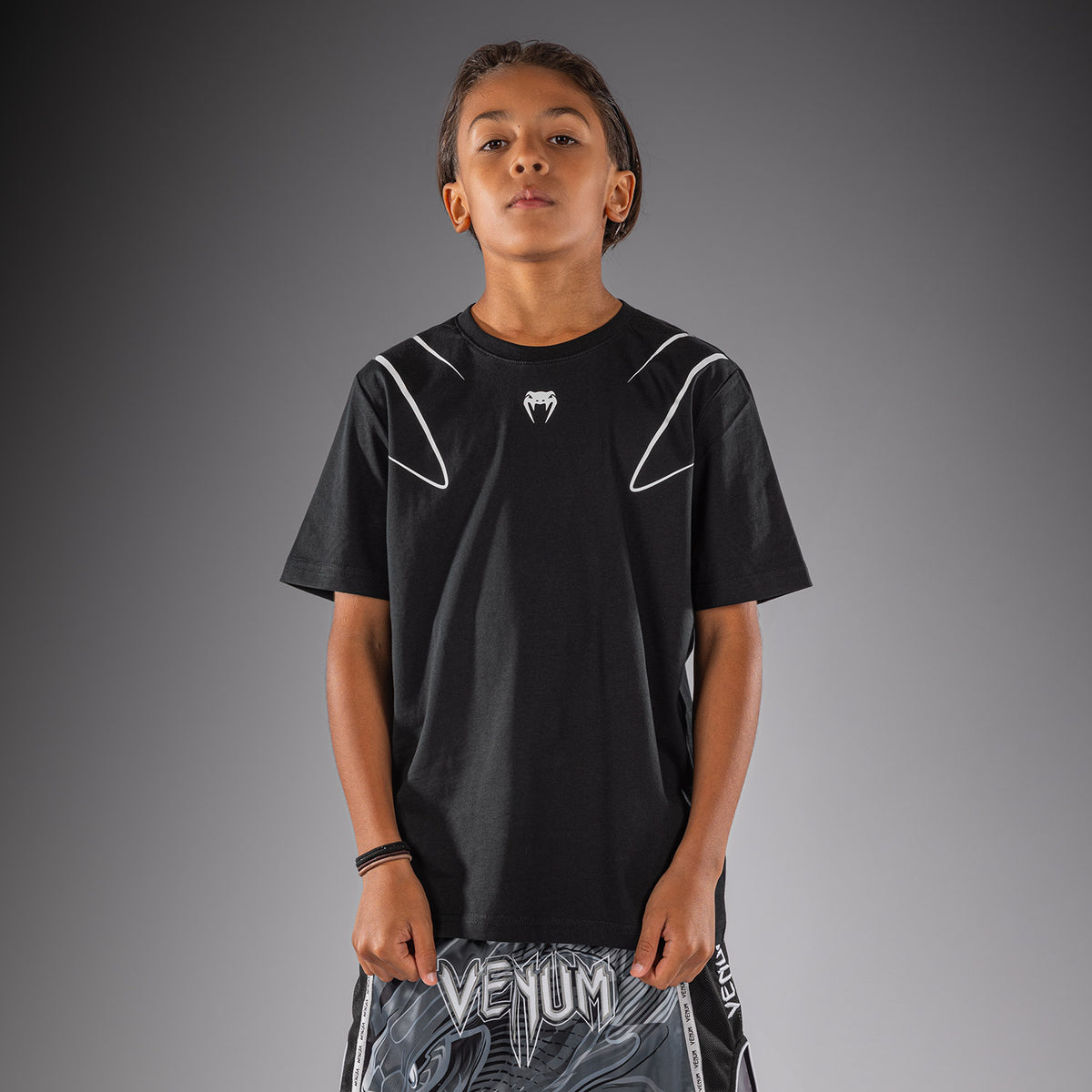 T-shirt Pour Enfant Venum Crimson Viper 2.0 - Noir/Gris - product-type_T-Shirts