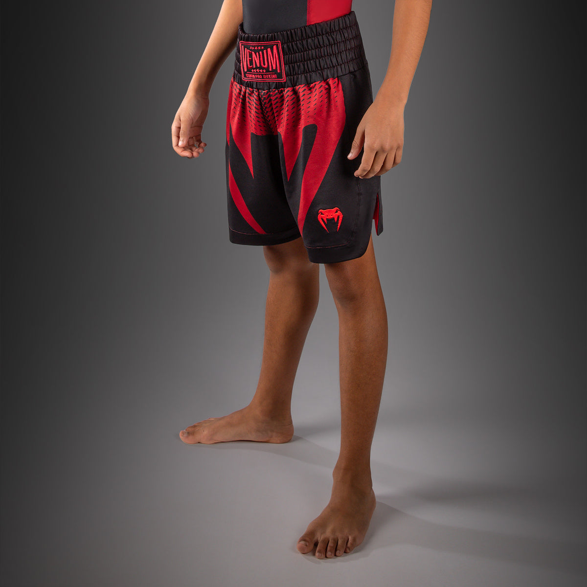 Short de Boxe Pour Enfant Venum Attack - Noir/Rouge - product-type_Shorts de boxe