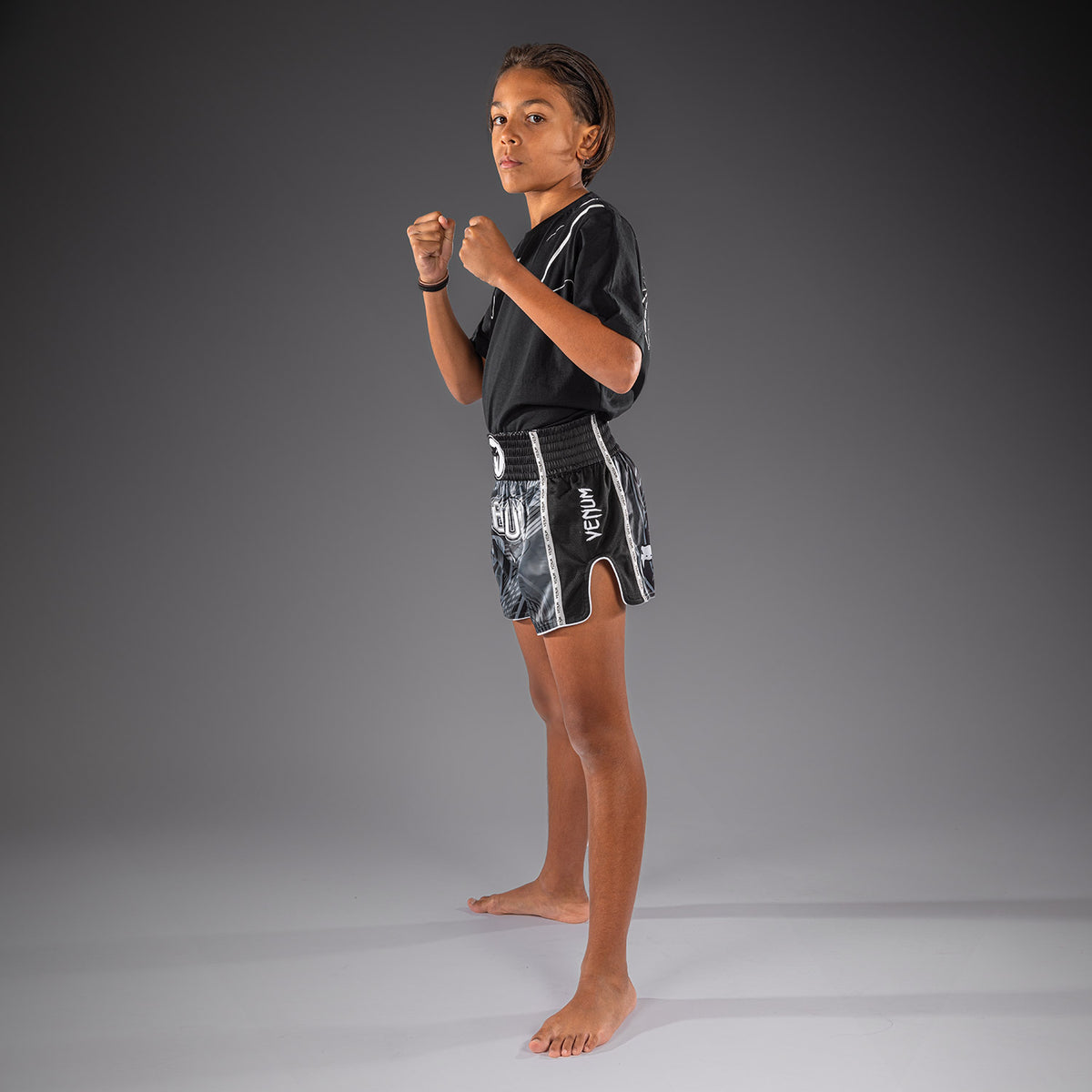 Short de Muay Thai Pour Enfant Venum Crimson Viper 2.0 - Noir/Gris - product-type_Shorts de Muay Thai