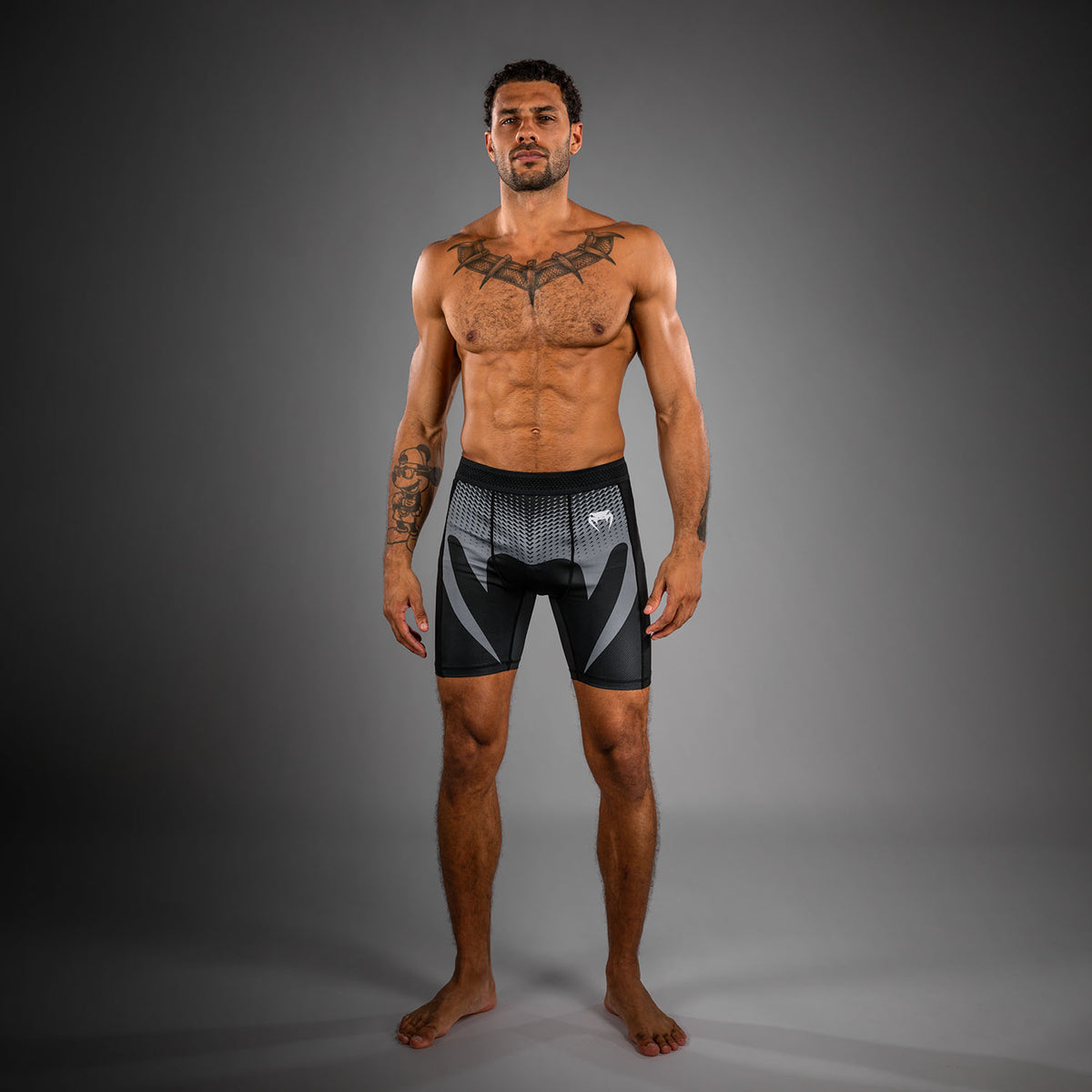 Short de Compression Venum No Gi - Noir/Gris Argenté - product-type_Shorts de compression