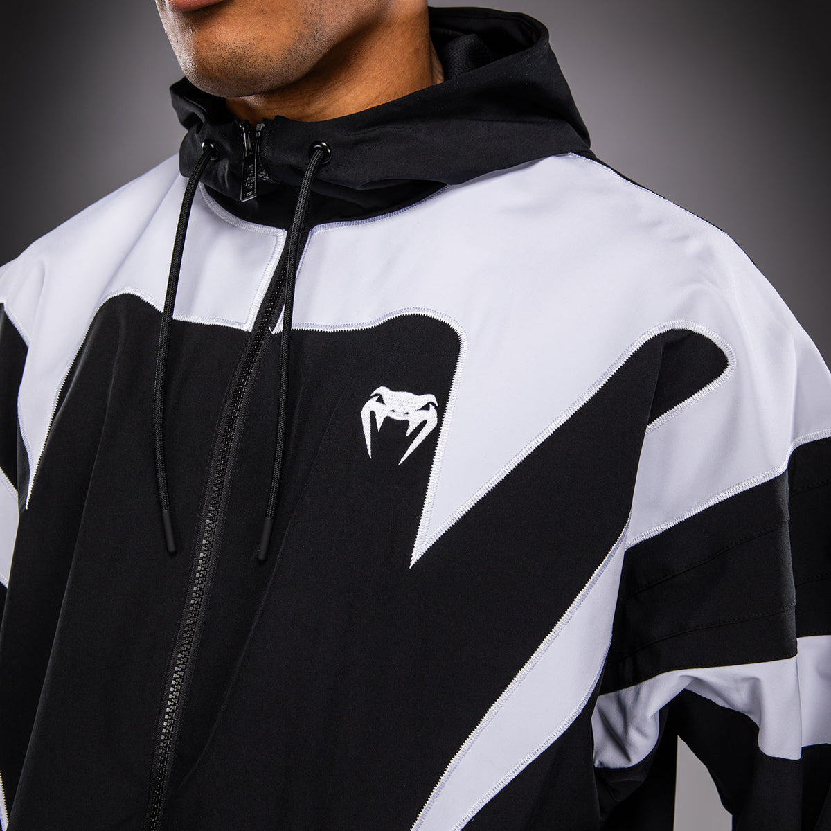 Veste de survêtement Venum Attack 90 - Blanc/Noir - product-type_Vestes
