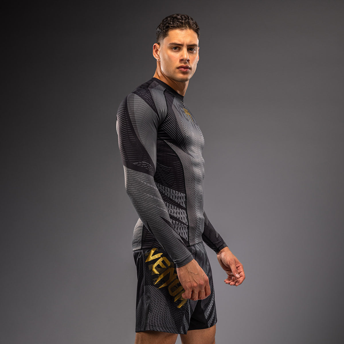 Rashguard à Manches Longues Venum Galactic 3.0 - Noir/Or - product-type_T-Shirts de Compression