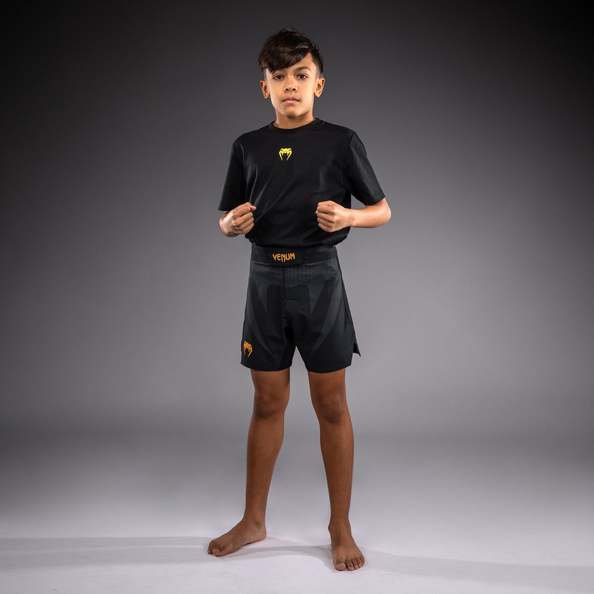 Short de Combat Pour Enfant Venum Attack - Noir/Or - product-type_Shorts de MMA