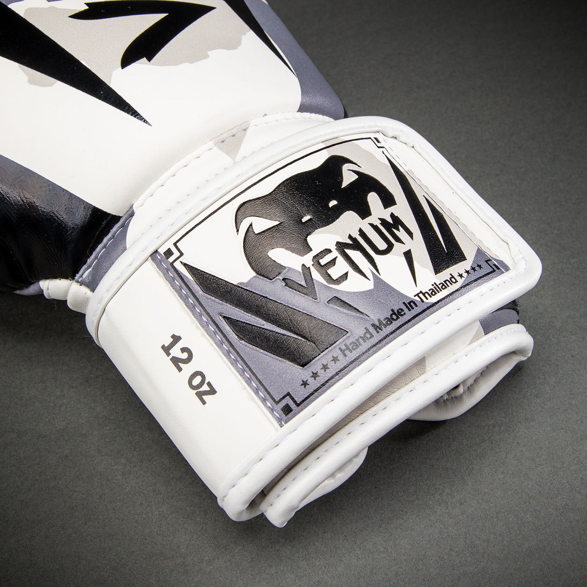 Gants de Boxe Venum Elite Camo - Blanc/Gris Clair
