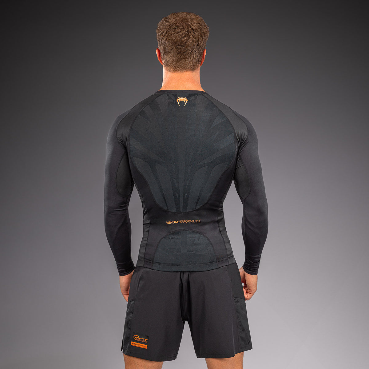 Rashguard manches longues Venum G-Fit Revolution - Noir/Cuivre - product-type_T-Shirts de Compression