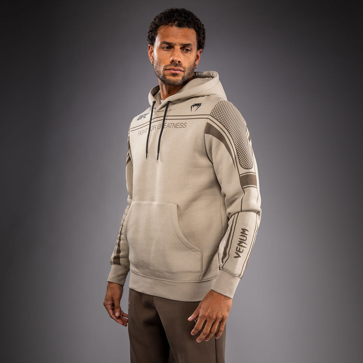 Sweat à Capuche pour Homme Venum UFC Unity by Venum Authentic Fight Week - Sable - product-type_Sweatshirts