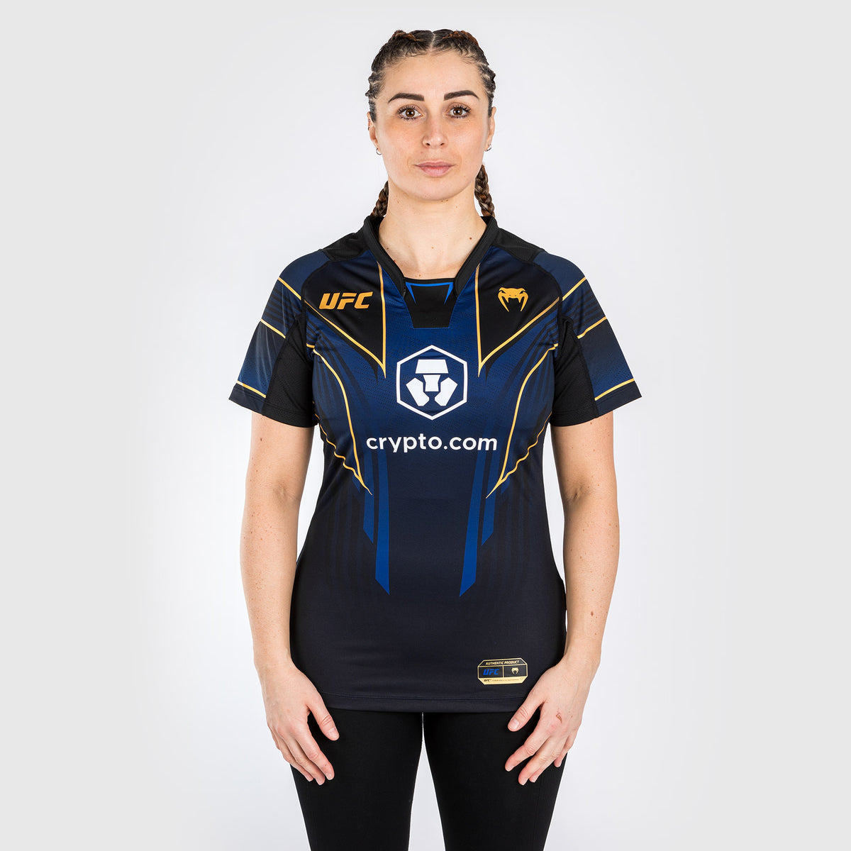 T-shirt Technique Femme Personnalisé UFC Venum Authentic Fight Night 2.0 - Midnight Edition - Champion - product-type_T-Shirts Dry Tech
