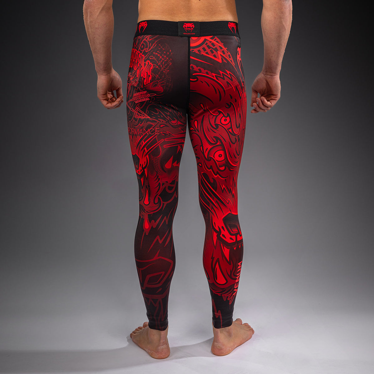 Pantalon de compression Venum Wolf Atak – Noir/Rouge - product-type_Pantalons de Compression