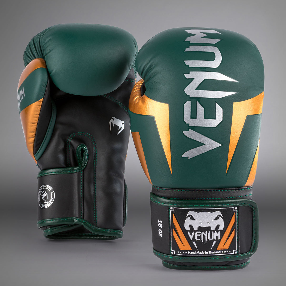 Gants de boxe Venum Elite - Vert/Bronze/Argent - product-type_Gants de boxe