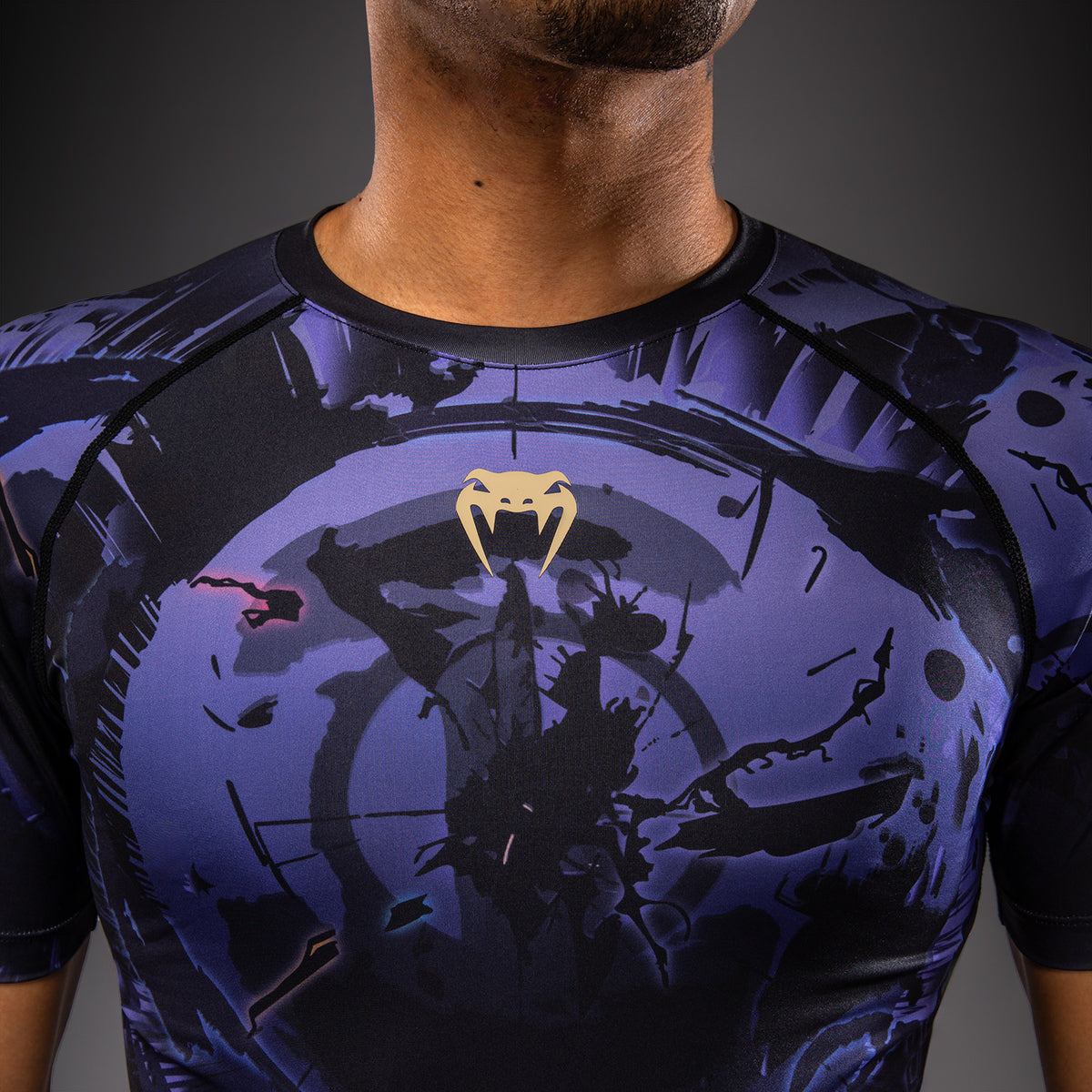 Rashguard à Manches Courtes Gojo Jujutsu Kaisen x Venum – Violet