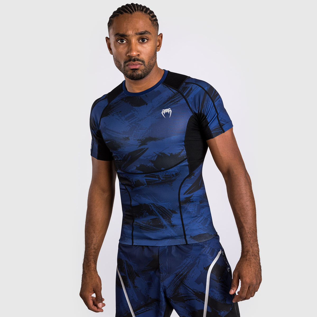 Rashguard à manches courtes Venum Electron 3.0 - Bleu marine - product-type_T-Shirts de Compression