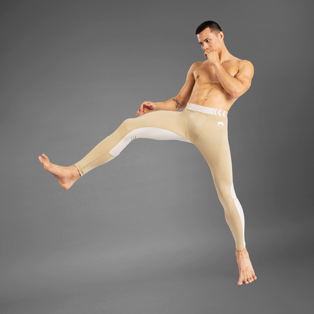 Pantalon de Compression pour Hommes Venum Tempest - Beige/Sable - product-type_Pantalons de Compression
