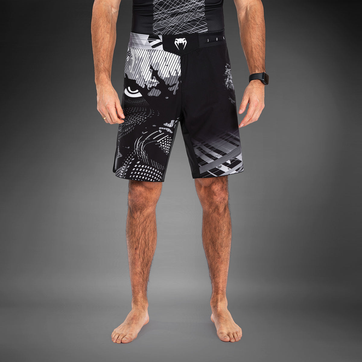 Short de Combat Venum Gorilla Jungle - Noir/Blanc - product-type_Shorts de MMA