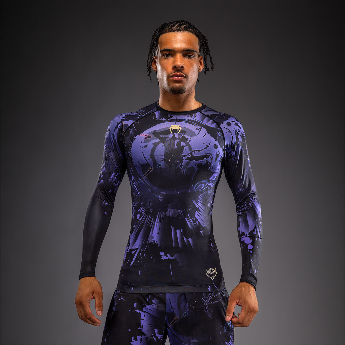 Rashguard à Manches Longues Gojo Jujutsu Kaisen x Venum – Violet