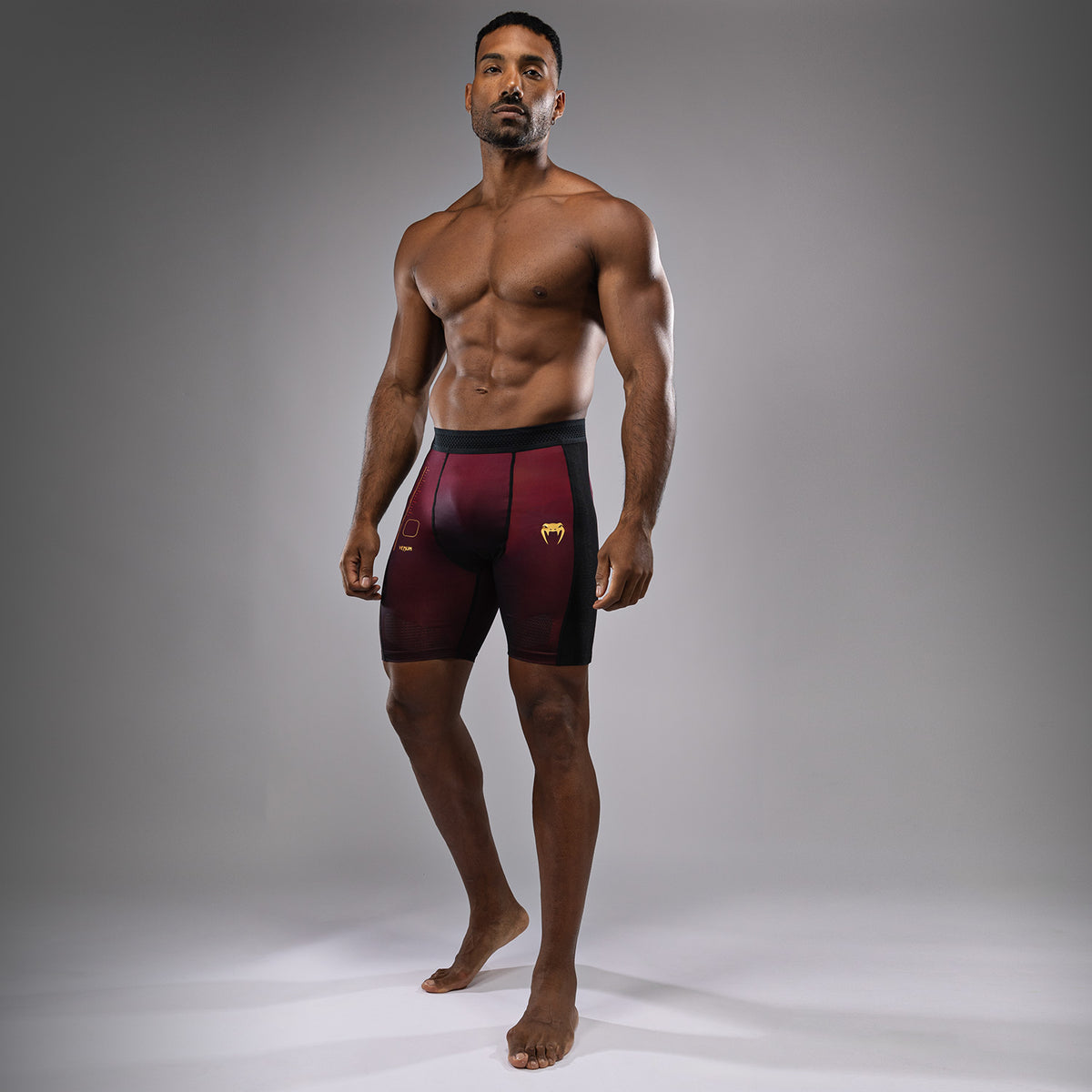 Short de compression Venum Tactical XT- Noir/Bordeaux/Or - product-type_Shorts de compression