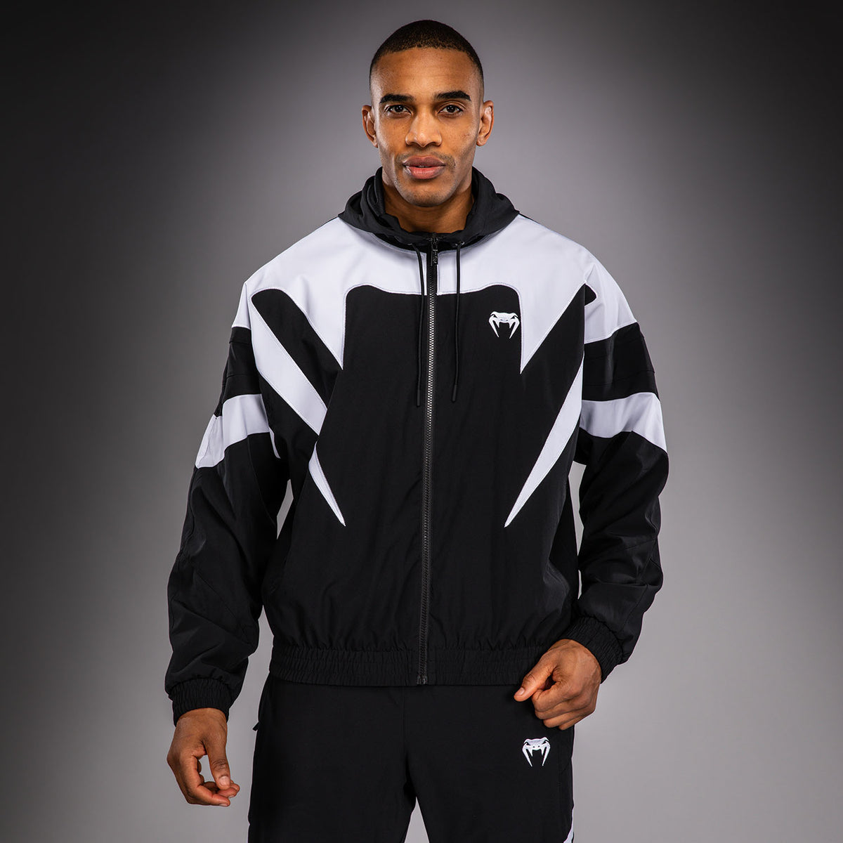 Veste de survêtement Venum Attack 90 - Blanc/Noir - product-type_Vestes