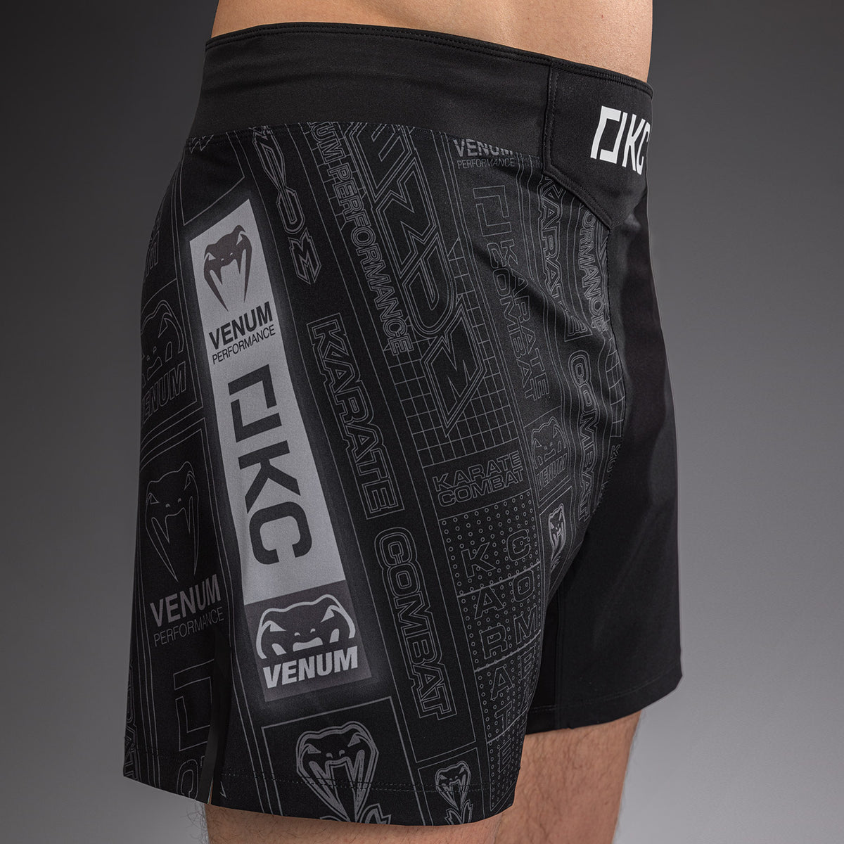 Short de Combat Karate Combat by Venum – Noir/Gris - product-type_Shorts de MMA