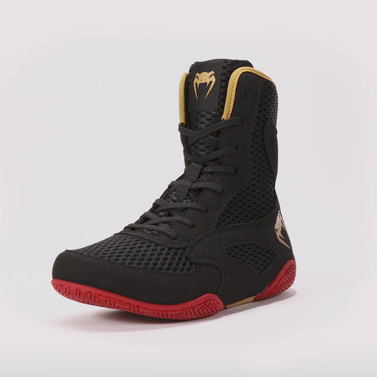 Chaussures de boxe Venum Contender - Noir/Or/Rouge - product-type_Chaussures de boxe