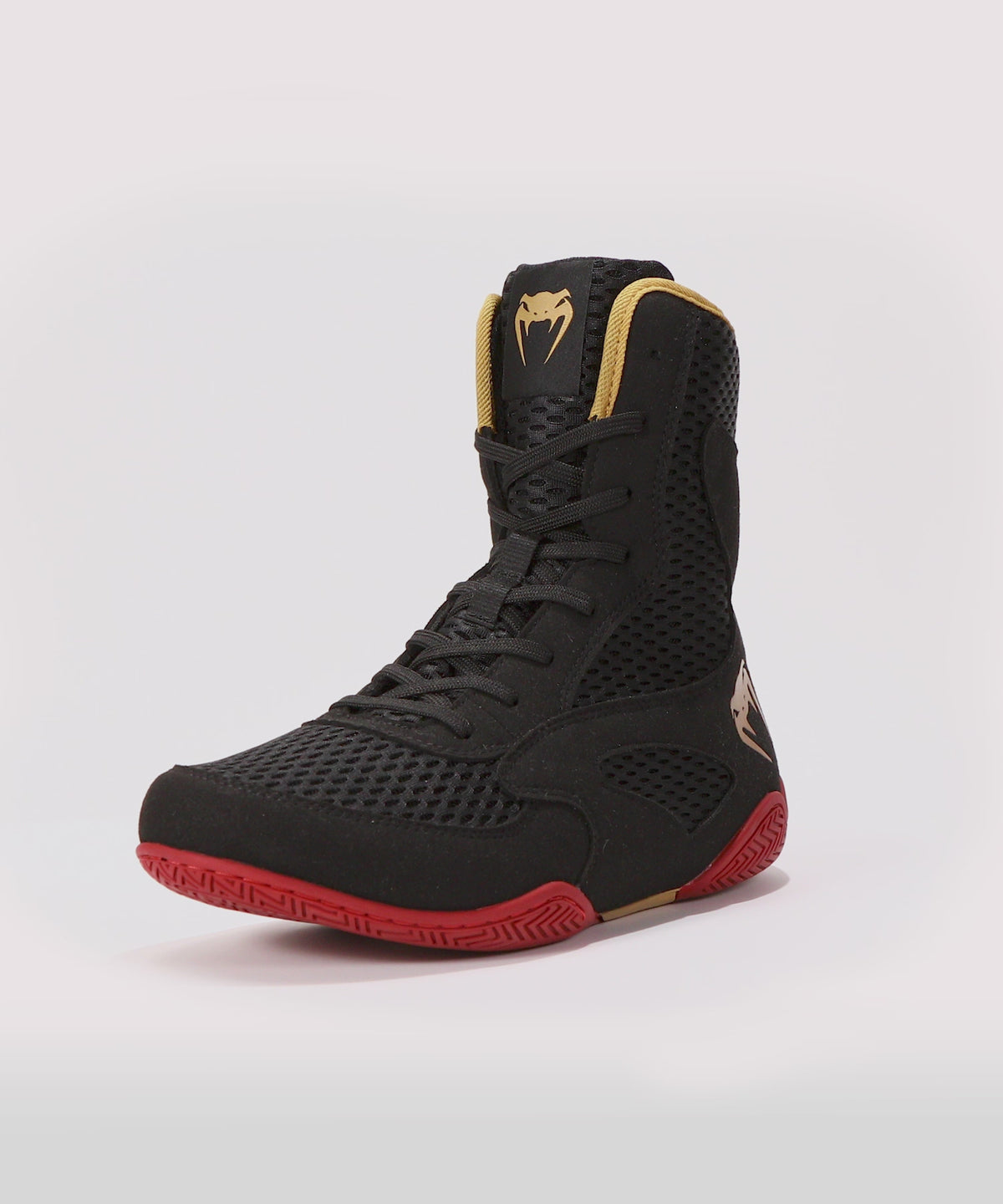 Chaussures de boxe Venum Contender - Noir/Or/Rouge - product-type_Chaussures de boxe